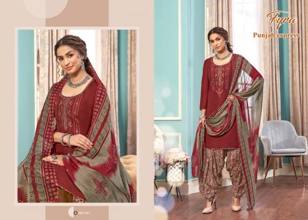 Fyra Punjab Express 2 Cotton Fancy Embroidery Salwar 